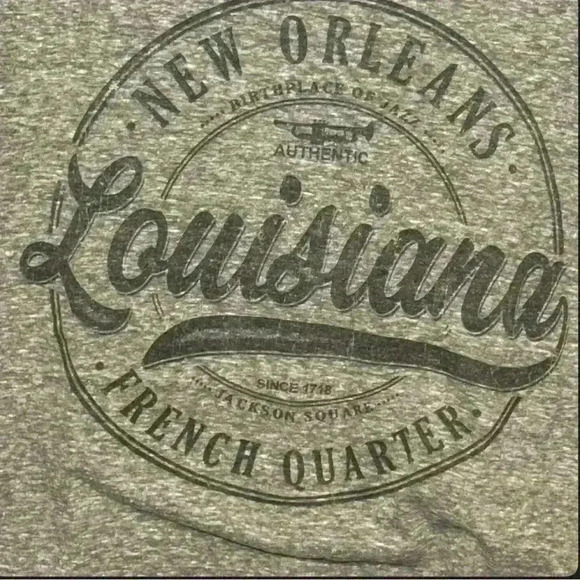 NOLA Olive Green Tee- women’s small - Picture 2 of 4